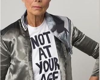 older woman with tshirt and attitude