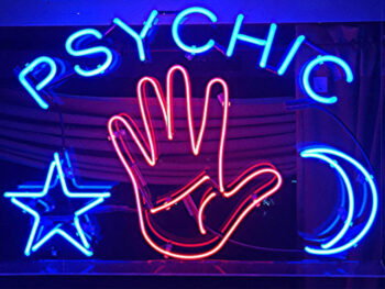 Psychic neon sign